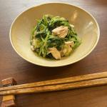 《 3月28日は三つ葉の日》三つ葉と鶏ささみのナムル